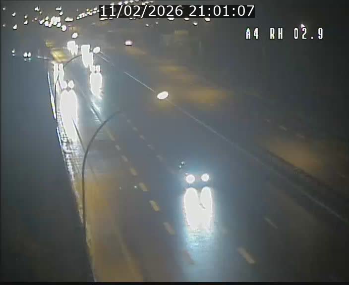 Webcam traffic A4 Luxembourg - BK 2.9 - Croix de Cessange (direction Luxembourg)