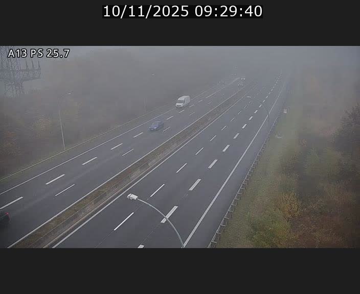 Traffic live webcam Luxembourg Frisange - A13 direction Allemagne - BK 26