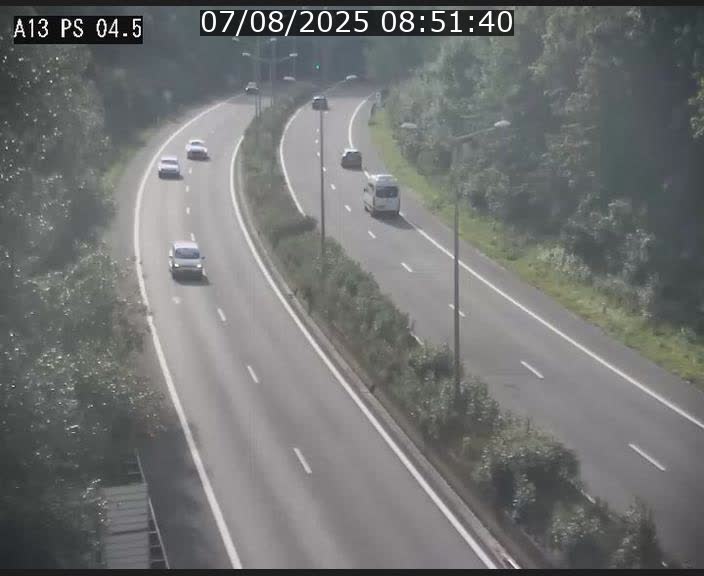 Traffic live webcam Luxembourg Differdange - A13 direction Esch-sur-Alzette - BK 4.5