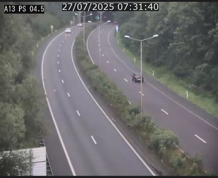 Traffic live webcam Luxembourg Differdange - A13 direction Esch-sur-Alzette - BK 4.5