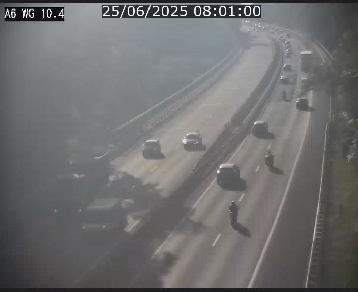 Traffic live webcam Luxembourg Mamer - A6 - BK 10.4 - direction Luxembourg/France/Allemagne