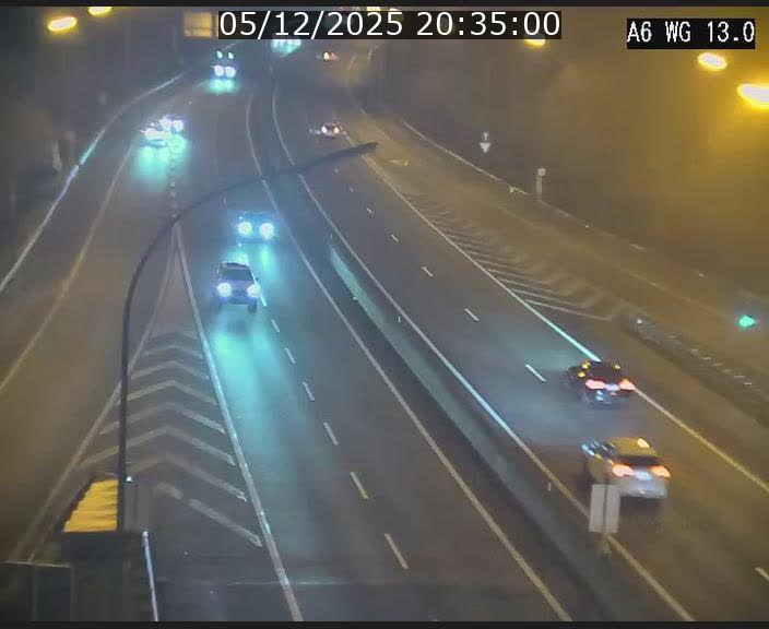 Traffic live webcam Luxembourg Mamer - A6 - BK 13 - direction Luxembourg/France/Allemagne