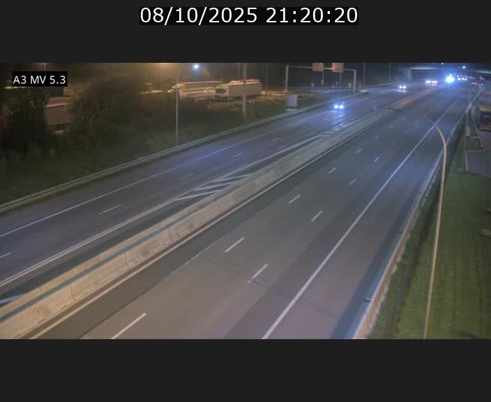 Webcam à l'Aire de Berchem au Luxembourg sur l'A3. Vue orientée vers la France