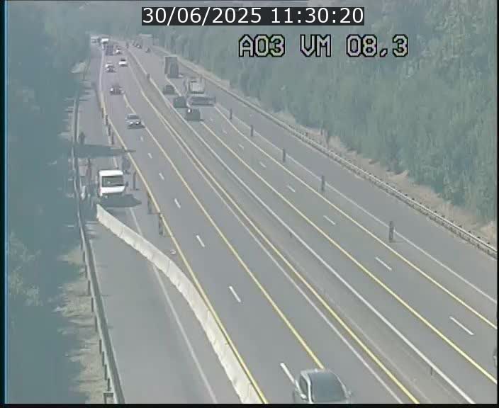 Traffic live webcam Luxembourg Bettembourg - A3 - BK 8.3 - direction France