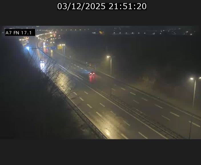 Caméra trafic Luxembourg - A7, Merscherbierg direction Mersch