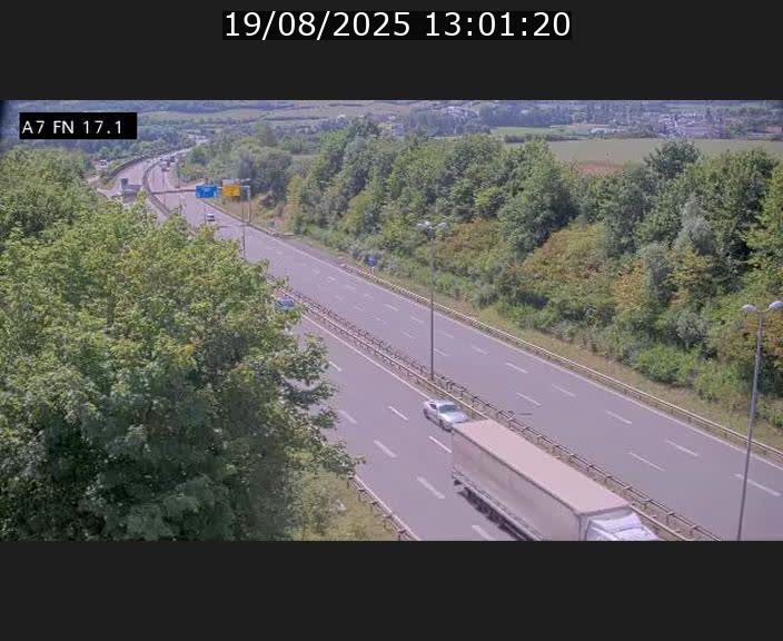 Caméra trafic Luxembourg - A7, Merscherbierg direction Mersch