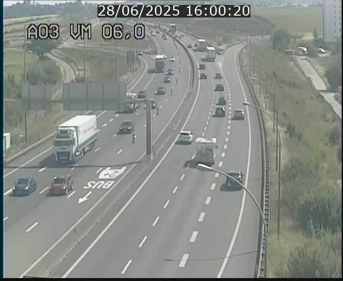 Traffic live webcam Luxembourg Aire de Berchem - A3 - BK 6 - direction France