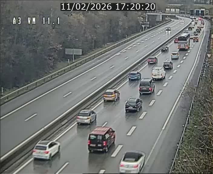 Webcam à la frontière franco-luxembourgeoise, avant la Croix de Bettembourg - BK 11.1 - direction Luxembourg-ville