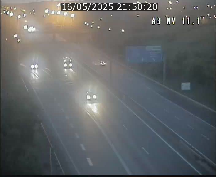 Traffic live webcam Luxembourg Croix de Bettembourg A3 - BK 11.1 - direction Luxembourg-ville