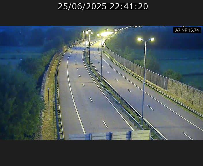 Caméra trafic Luxembourg - A7, Tunnel Mersch, entrée nord, direction Lorentzweiler