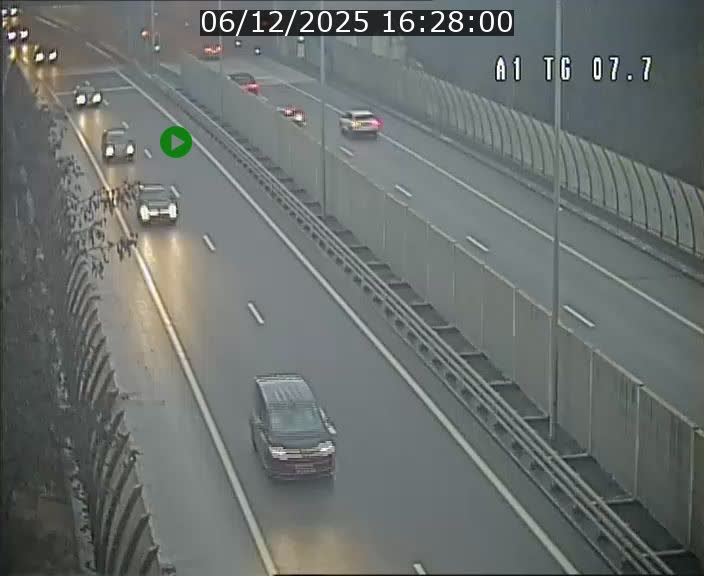 Traffic live webcam Luxembourg Kirchberg - A1 direction Luxembourg-ville - BK 7.7