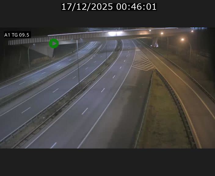 Traffic live webcam Luxembourg Jonction Grünewald - A1 direction Luxembourg-ville - BK 9.5