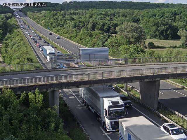 Caméra autoroute France - A31, Zoufftgen direction Luxembourg-ville, à la frontière entre la France et le Luxembourg