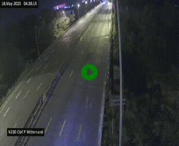Webcam sur le périphérique de Bordeaux à l'est de la ville. Caméra située sur le Pont Mitterand sur la N230