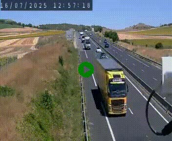 Caméra autoroute A75 à hauteur de Le Crest, en direction de Montpellier