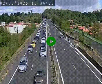 Caméra autoroute A75 à hauteur de Coudes, en direction de Clermont-Ferrand