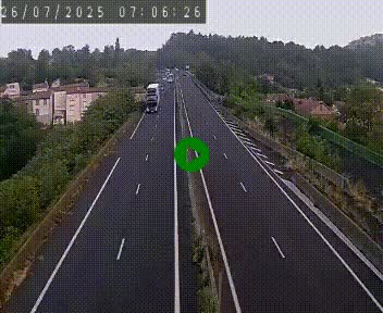 Caméra autoroute A75 à hauteur de Coudes, en direction de Clermont-Ferrand