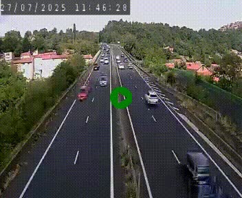 Caméra autoroute A75 à hauteur de Coudes, en direction de Clermont-Ferrand
