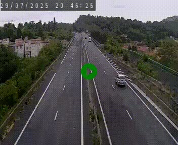 Caméra autoroute A75 à hauteur de Coudes, en direction de Clermont-Ferrand