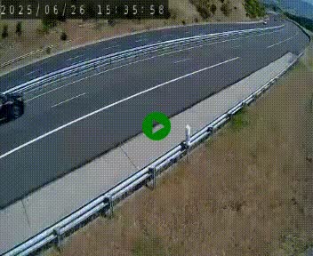 Caméra autoroutière France - A75, Engayresque, entre Millau et Séverac-le-Chateau, en direction de Montpellier