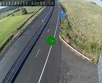 Caméra autoroute A75 à hauteur du col de la Fageole en direction de Clermont-Ferrand