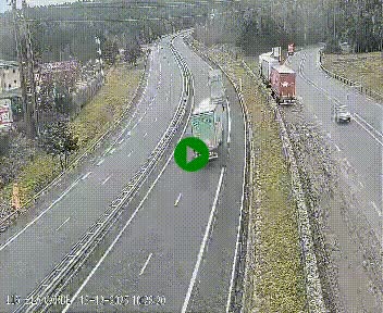 Caméra autoroute A75 à hauteur du col du rocher blanc en direction de Montpellier