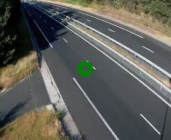 Caméra autoroute A75 à hauteur du col des Issartets en direction de Montpellier