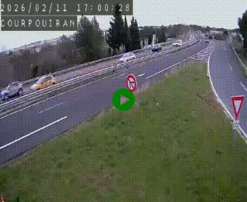 Caméra routière France - N109, Courpouiran - La plaine, en direction de Clermont l'Hérault, à la sortie de Montpellier