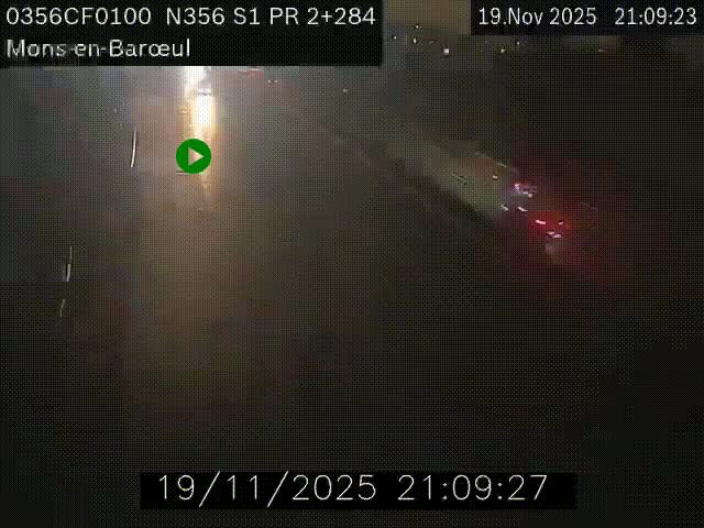 Webcam à l'entrée de Lille en direction du périphérique, à proximité de Mons-en-Baroeul sur la N356