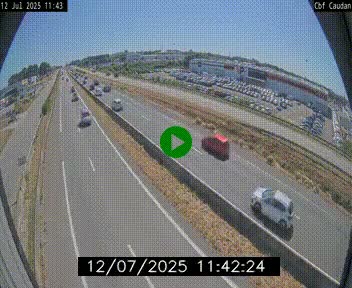 Webcam sur la N165 à hauteur de Caudan, dans le Morbihan.