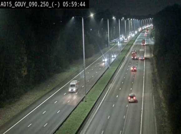 Webcam autoroute Belgique - Gouy-lez-piéton - E42 - BK 90.3