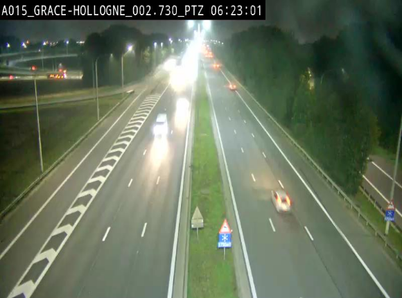 Caméra trafic Belgique - Grâce-Hollogne - E42, jonction avec A604, direction Loncin/Aéroport de Liège -  BK 3.2