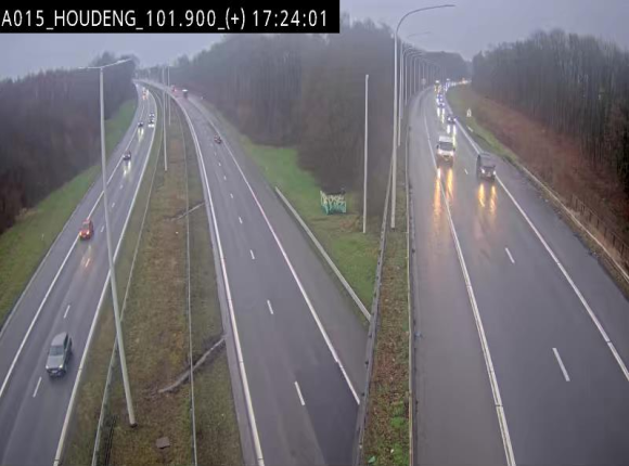 Webcam autoroute Belgique - Houdeng-Goegnies - Jonction E19/E42 direction Tournai/Mons - BK 101.85