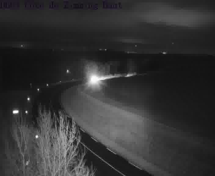 Webcam sur la D603 située en haut de la Côte de Zimming. Vue orientée vers Saint-Avold.