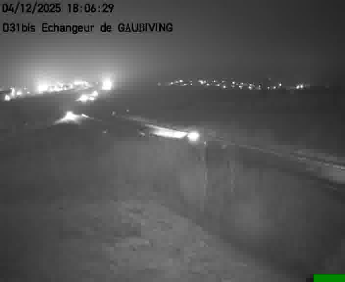 Dispositif d’observation sur D31bis (France) à Gaubiving, en direction de Sarreguemines, offrant une visualisation fiable des conditions de circulation.