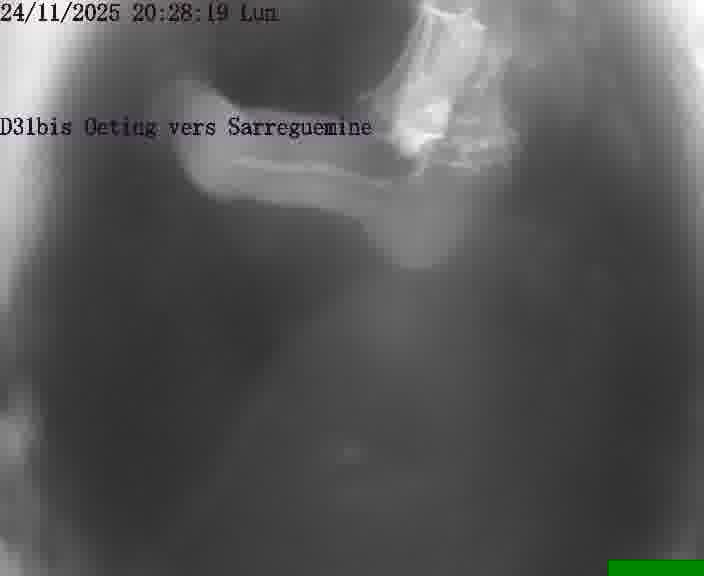 Webcam installée le long de D31bis (France) à Oeting, pointée vers Sarreguemines, utile pour suivre précisément les conditions de trafic.