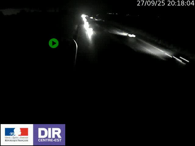 Webcam sur le contournement de Valence, sur la Nationale 7, à la jonction avec la N532, caméra orientée vers Grenoble