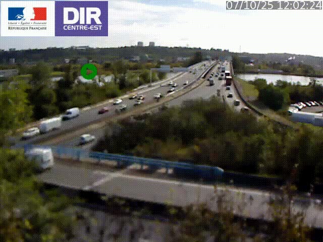 Webcam autoroute sur A450 à Pierre-Bénite en direction de Lyon et de l'autoroute A7