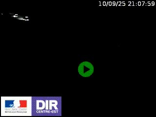 Webcam au niveau du col de Bois Clair à hauteur de Cluny sur la N79. Vue orientée vers Mâcon