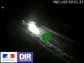 Webcam au niveau du col de Bois Clair à hauteur de Cluny sur la N79. Vue orientée vers Mâcon