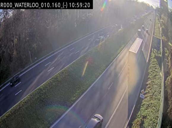 Webcam autoroute Belgique - Waterloo - R0 (ring de Bruxelles) - BK 12.3