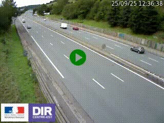 Webcam routière à Saint-Etienne-Terrenoire sur la RN88 avant la jonction entre l'A72 et le Boulevard Périphérique de Saint-Etienne