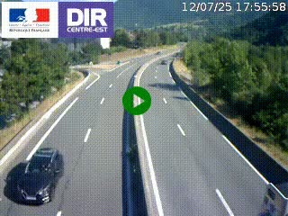 Caméra sur la Nationale 90 (N90) à La Léchère, en direction et à proximité d'Albertville