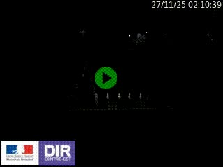 Caméra autoroute sur A6 - Valvert, près de Lyon, en direction de Paris, à hauteur de la sortie 36 Porte du Valvert