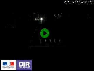 Caméra autoroute sur A6 - Valvert, près de Lyon, en direction de Paris, à hauteur de la sortie 36 Porte du Valvert