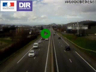 Caméra autoroute à Saint-Etienne (Les Littes) à hauteur du Ikea Saint-Etienne sur l'A72 en direction de Roanne