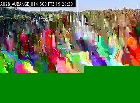 Webcam autoroute Belgique - Aubange - A28 direction Arlon - BK 14