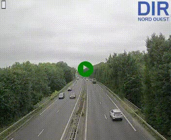 Webcam sur le périphérique de Caen (N814) à l'est de la ville, à Mondeville hauteur de la sortie 2, Presqu'île-Rives de l'Orne, au bout de l'autoroute A13