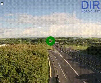 Webcam au début de l'A84 sur le périphérique Ouest de Caen (N814) à hauteur de la sortie 9, Porte de Bretagne