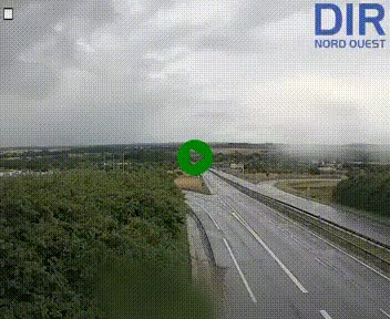 Webcam au début de l'A84 sur le périphérique Ouest de Caen (N814) à hauteur de la sortie 9, Porte de Bretagne